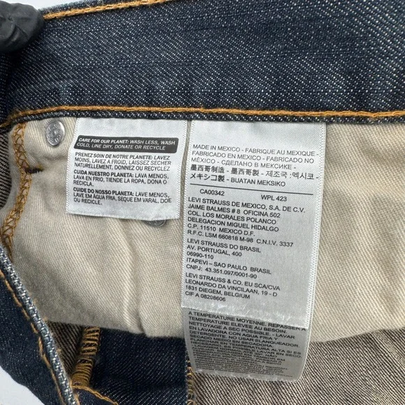 NEW Levis 550 Relaxed Fit Jeans Mens 50x32 Blue Dark Wash Denim 01550-2765 NWT - Picture 9 of 13